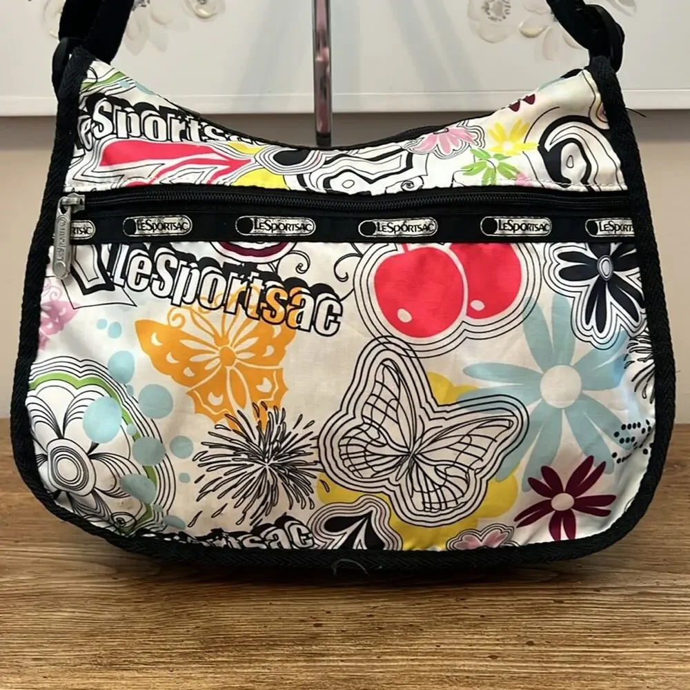 LeSportSac Classic Hobo in Butterfly and Floral Print